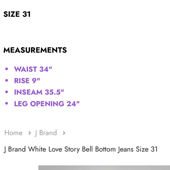 J Brand “Love Story” Flare Jeans - Picture 11 of 11